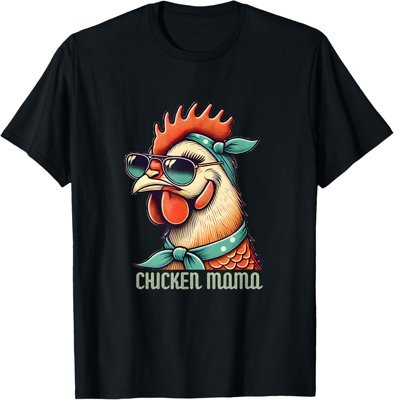 Chicken Mama Retro T-Shirt