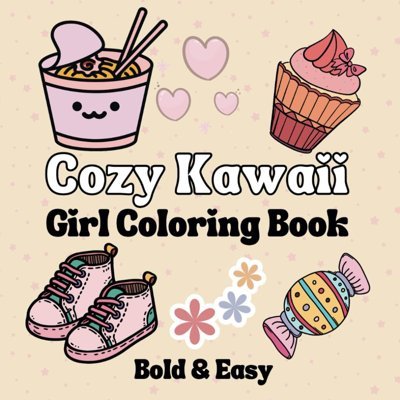 Cozy Kawaii Girl Coloring Book